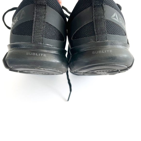 Reebok Men's Athletic Work Shoe Sz 6M Sublite Cushion Composite Toe Black RB4039 - Picture 9 of 16